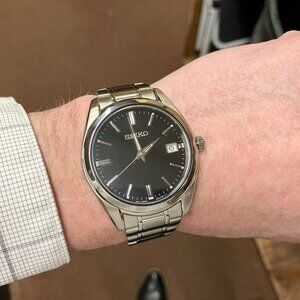 Seiko Essentials Men's Watch Black Dial